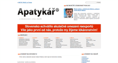 Desktop Screenshot of lekarny.apatykar.info