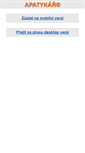 Mobile Screenshot of diskuse.apatykar.info