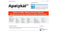 Desktop Screenshot of novinky.apatykar.info