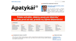Desktop Screenshot of lekarenstvi.apatykar.info
