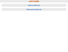 Tablet Screenshot of otazky.apatykar.info
